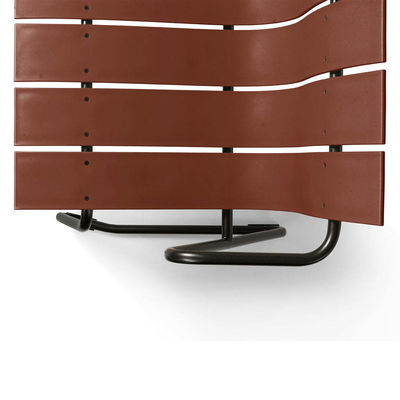 Arredamento per esterni AJUNION Sedile da patio in acciaio in legno in plastica Sedile da patio in legno sedile da giardino sedile da letto