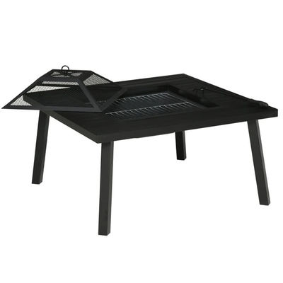 Rilassati in stile Quadrato Ceramica legno ardente Tavolo Fuoco Pozzo per il cortile Giardino Patio Camping