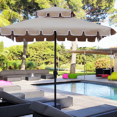 Ristorante all'aperto Giardino Cafè Cortile Patio Doppio strato ombrello solare per campeggio