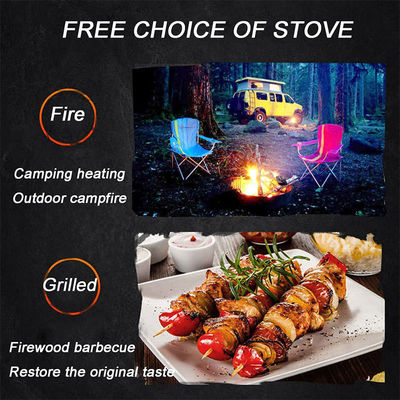 3 in 1 Quadratura Fuoco a legna Fuoco a legna Carbone di legna Barbecue Grill Tavolo Combinato per Prodotto Outdoor