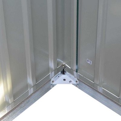 Countyard Storage Shed AJUNION 7ft Steel Metal Bike Shed con porta chiudibile e ventola