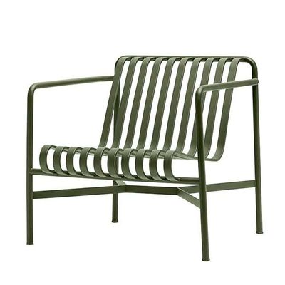 AJUNION Arredamento esterno in metallo Sedia per patio in cortile Sedia salotto in acciaio minimalista per giardino