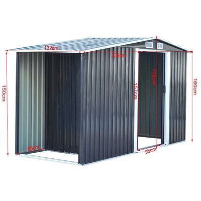 Easy-to-Assemble AJUNION Metal Garden Shed per lo stoccaggio all'aperto e le soluzioni di legna da ardere
