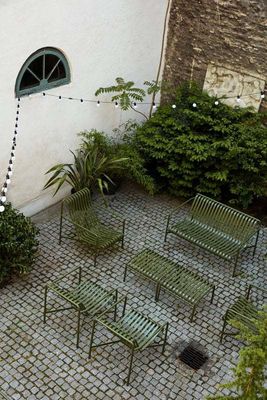 Corrispondenza Imballaggio Cornice in acciaio Mobili per esterni Set da giardino Stile minimalista di AJUNION