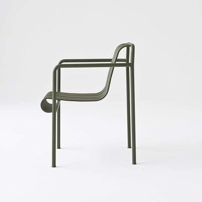 Trasforma il tuo spazio esterno con la poltrona in acciaio minimalista AJUNION W63 x D66 x H80cm