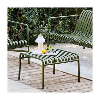 AJUNION Arredamento esterno in acciaio con rivestimento di potenza Calzature da tavolo in metallo per caffè Arredamento per giardino minimalista