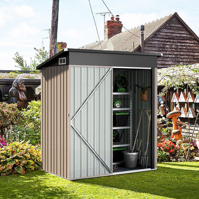 Piccolo giardino Metal Steel Storage House Outdoor Backyard Portable Waterproof Bike Shed