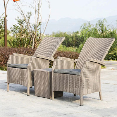 Sedile da giardino per mobili da esterno in plastica a schiena alta Caffè Sedile da pranzo a braccio in patio