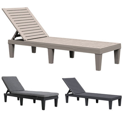 Arredamento esterno Letto solare per piscina Poltrona di plastica impilabile
