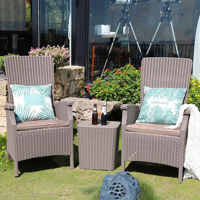 Sedile da giardino per mobili da esterno in plastica a schiena alta Caffè Sedile da pranzo a braccio in patio