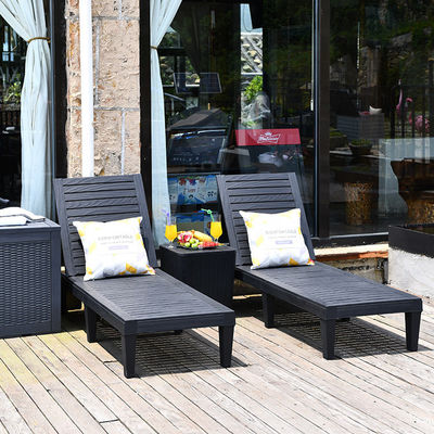 Arredamento esterno Letto solare per piscina Poltrona di plastica impilabile