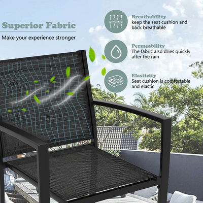 Peso del prodotto 50,66 libbre Modern Steel Garden Furniture Set per il divertimento all'aperto