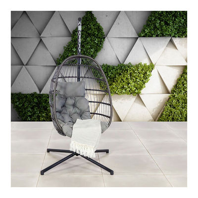 Cornice in acciaio W100xL95xH200cm Sedia oscillante da giardino per il relax all'aperto