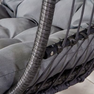 Cornice in acciaio W100xL95xH200cm Sedia oscillante da giardino per il relax all'aperto