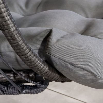 Cornice in acciaio W100xL95xH200cm Sedia oscillante da giardino per il relax all'aperto