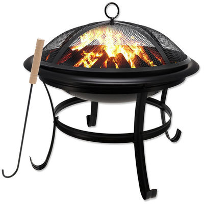 Cortile giardino campeggio fuoco di legna carbone griglia griglia fuoco pozzo ciotola con logo personalizzato