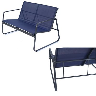 Forte e elegante AJUNION 4 pezzi mobili da esterno In acciaio Metallo giardino set per patio