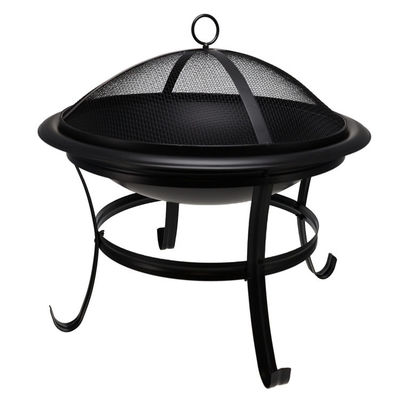 Cortile giardino campeggio fuoco di legna carbone griglia griglia fuoco pozzo ciotola con logo personalizzato