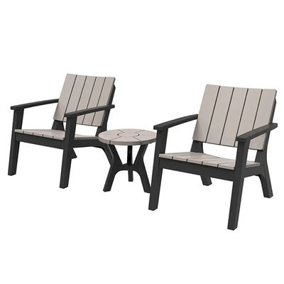 Set di tavoli e sedie in legno di plastica per il patio esterno nordico giardino balcone ristorante caffè