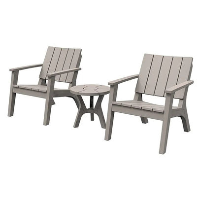Set di tavoli e sedie in legno di plastica per il patio esterno nordico giardino balcone ristorante caffè