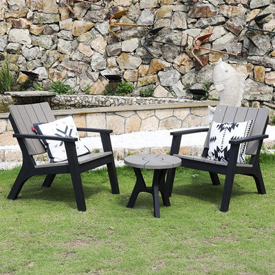 Set di tavoli e sedie in legno di plastica per il patio esterno nordico giardino balcone ristorante caffè