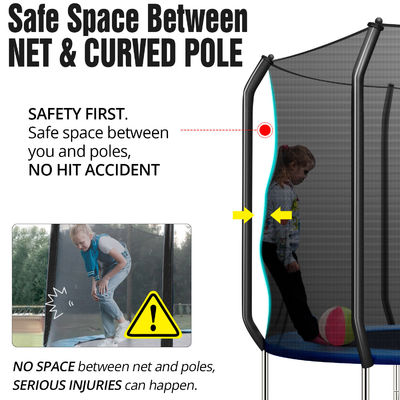 Scena applicabile AJUNION trampolino da 10 piedi per bambini che saltano in parco o asilo