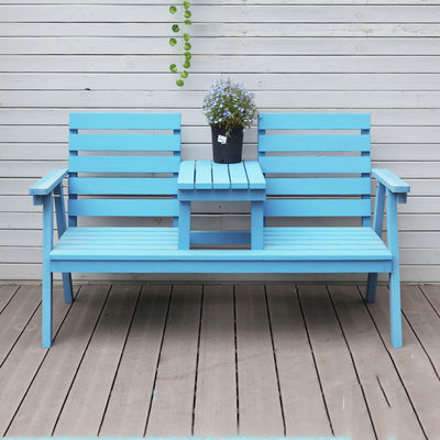 Giardino esterno Sedie doppie in legno massiccio Panca con tavolo Godetevi il vostro patio con stile