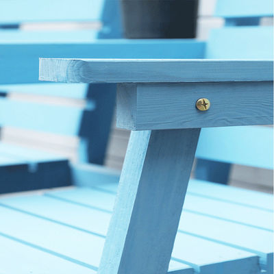 Giardino esterno Sedie doppie in legno massiccio Panca con tavolo Godetevi il vostro patio con stile