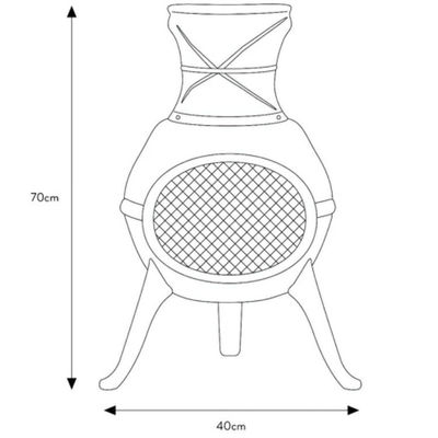 Metal Outdoor Patio Backyard Garden Camping Heavy Duty Steel Wood Burning Firepit Charcoal Fire Pit Fireplace Chimenea con cappuccio da pioggia