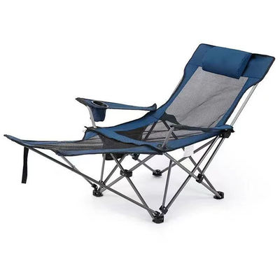 Sedile da campeggio in alluminio pieghevole esterno portabile e regolabile Moon Beach Lounger Chair