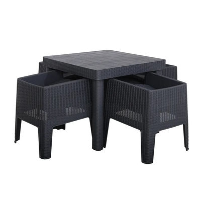 Logo Nessun o Logo personalizzato Nordic Outdoor Stackable Plastic Dining Table and Chair Set