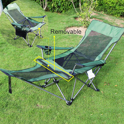 Sedile da campeggio in alluminio pieghevole esterno portabile e regolabile Moon Beach Lounger Chair