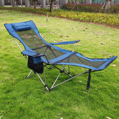 Sedile da campeggio in alluminio pieghevole esterno portabile e regolabile Moon Beach Lounger Chair