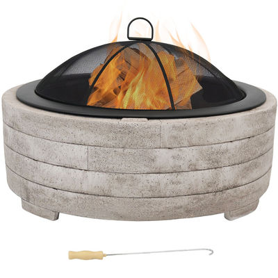 Barbecue a carbone grigliato Fuoco Pit Bowl per il patio esterno Giardino Fuoco di giardino Campeggio Picnic