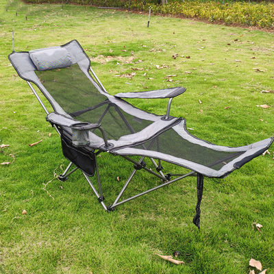 Sedile da campeggio in alluminio pieghevole esterno portabile e regolabile Moon Beach Lounger Chair