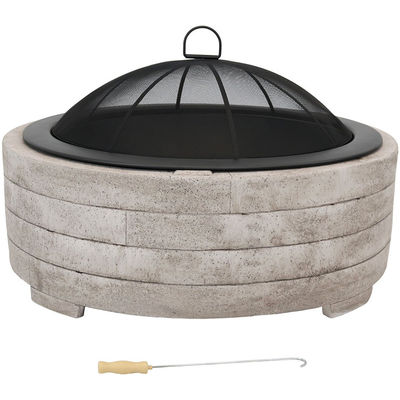 Barbecue a carbone grigliato Fuoco Pit Bowl per il patio esterno Giardino Fuoco di giardino Campeggio Picnic