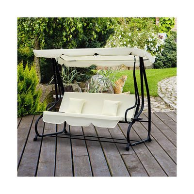 Sedile sospeso con finitura rivestita in polvere e gancio a molla W120xL200xH164cm
