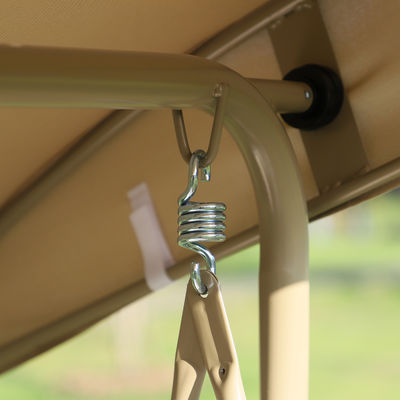 Moderno design AJUNION 3 posti a sedere Outdoor Metal Frame Patio Swing Divano Swing Letto Poltrona