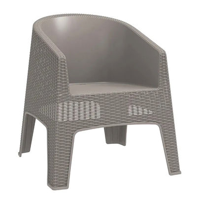 Sedile da giardino per esterni Sedile da giardino di plastica da caffè da cucina Sedile da braccio Villa Patio