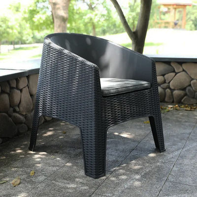 Sedile da giardino per esterni Sedile da giardino di plastica da caffè da cucina Sedile da braccio Villa Patio