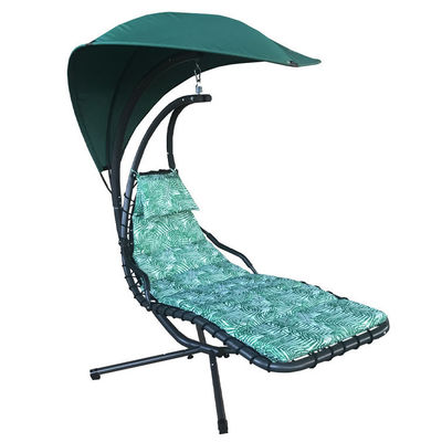 Aggiornare il tuo patio Modern Metal Stand Amaca Swing Chair con cuscino e tetto solare