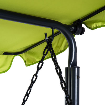 Poltrone di poliestere AJUNION Canopy a dondolo per esterni Amaca da 3 posti Sedia a dondolo per patio con canopy regolabile