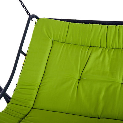 Poltrone di poliestere AJUNION Canopy a dondolo per esterni Amaca da 3 posti Sedia a dondolo per patio con canopy regolabile