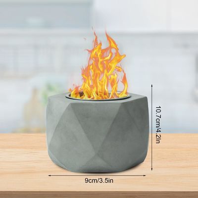 Pounds AJUNION Portable Mini Beton Fire Pit Tabletop Alcol Burning Fire Pit Bowl