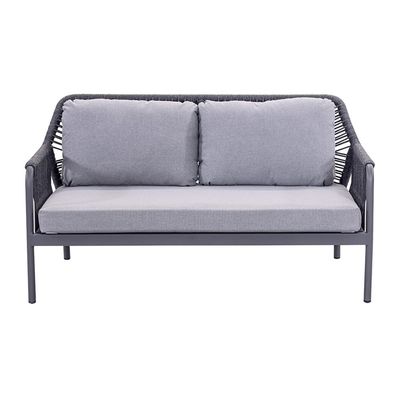 Cornice in alluminio AJUNION Tessile a corda Mobili da giardino Salone Divano Set con tavolo HPL