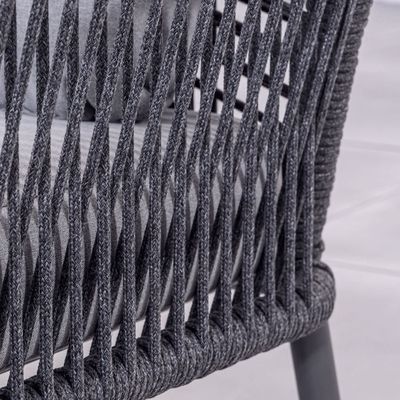 Cornice in alluminio AJUNION Tessile a corda Mobili da giardino Salone Divano Set con tavolo HPL