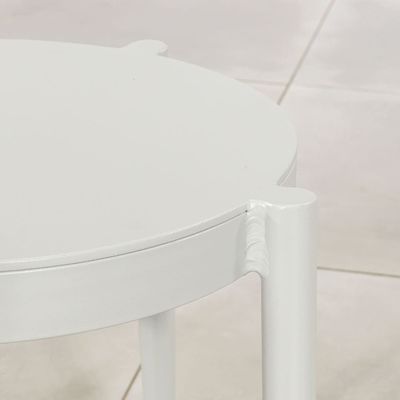 Arredamento da giardino per balcone a corda 3 pezzi salotto in alluminio set con tavolo laterale da AJUNION