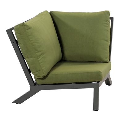 AJUNION Cornice in alluminio Divano d'angolo esterno Set di salotto Set di mobili per giardino sezionale