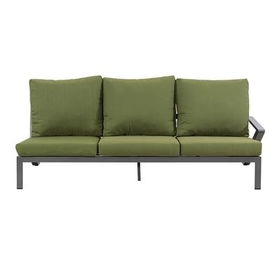 AJUNION Cornice in alluminio Divano d'angolo esterno Set di salotto Set di mobili per giardino sezionale