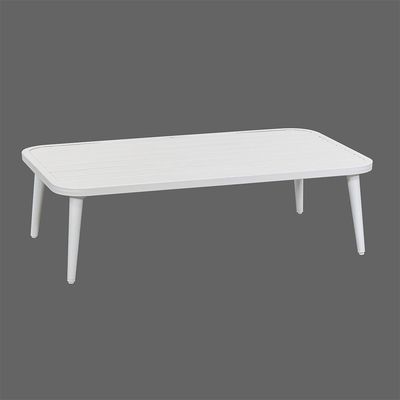 Intaglio in alluminio Arredamento per patio per tutto il tempo Set con divano e tavolo da caffè in tessuto di rotino